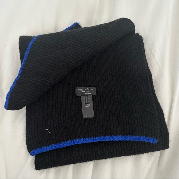 NEW UNISEX RAG & BONE 100% Cashmere Scarf - Picture 2 of 2